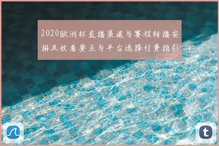 2020欧洲杯直播渠道与赛程转播安排及收看要点与平台选择付费指引